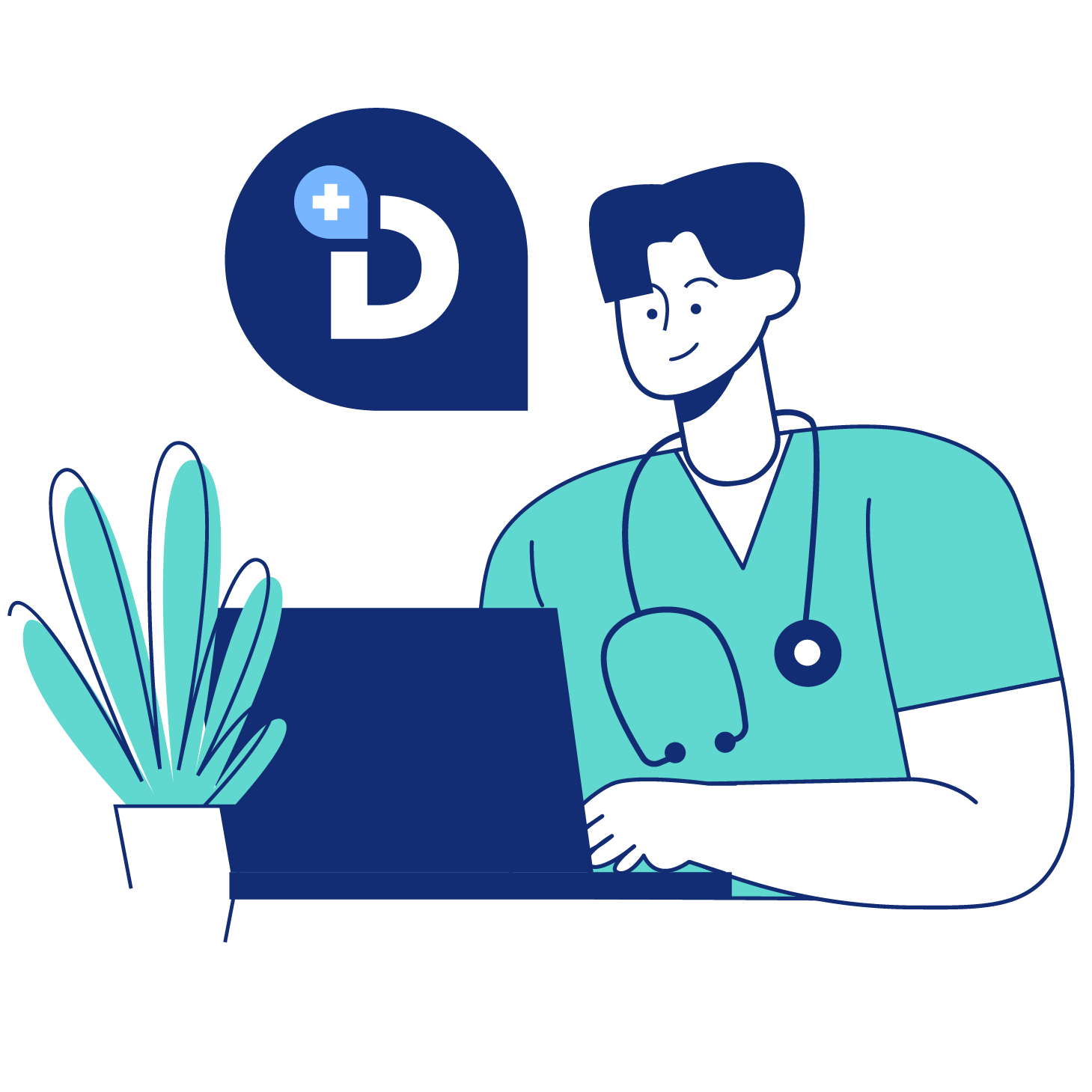 Telemedicina Ilustración Docsi